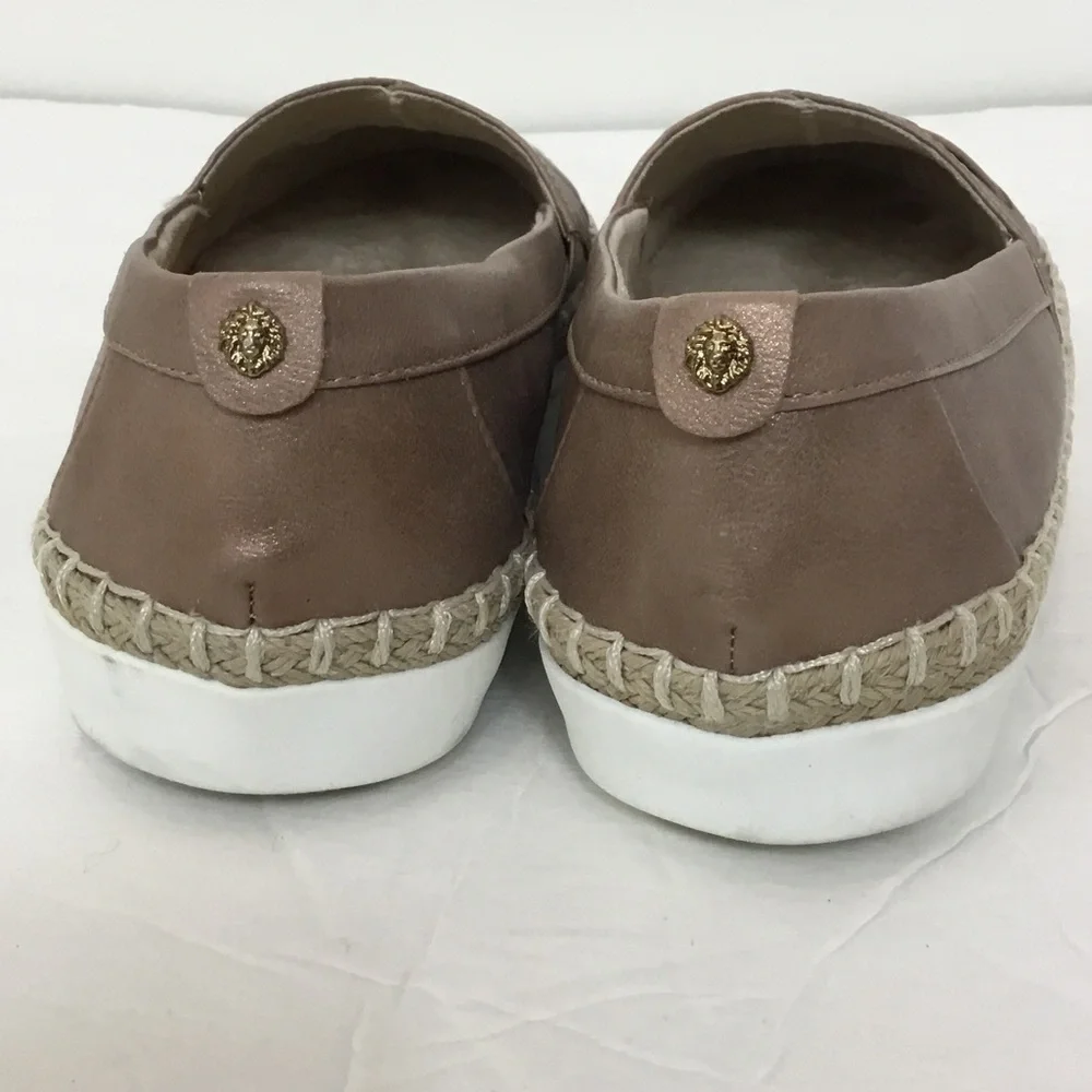 Anne Klein Metallic Bronze  Woven Espadrille Slip-Ons size 8